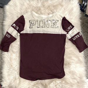 Victoria Secret PINK Bling 3/4 Sleeve